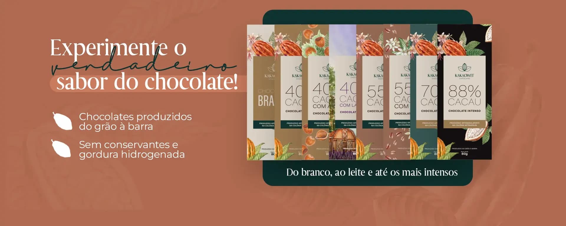 Banner experimento o sabor do chocolate Kakaowit